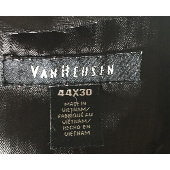 Van Heusen Dress Pants Men's Size 44 X 30 Gray Tapered Leg - Picture 8 of 8